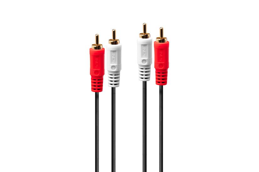 Lindy 35662 Lydkabel Rca Sort Rød Hvid