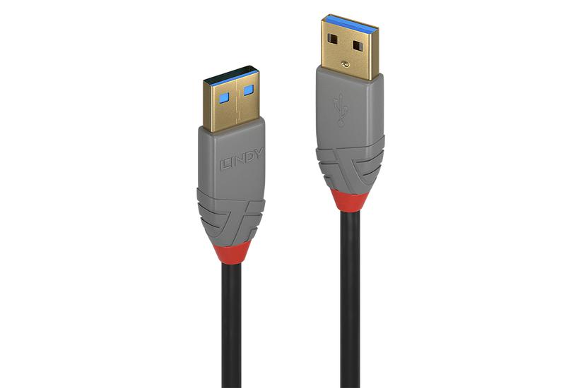 Lindy 36753 Usb-kabel Usb Gen Gen Usb Sort Grå