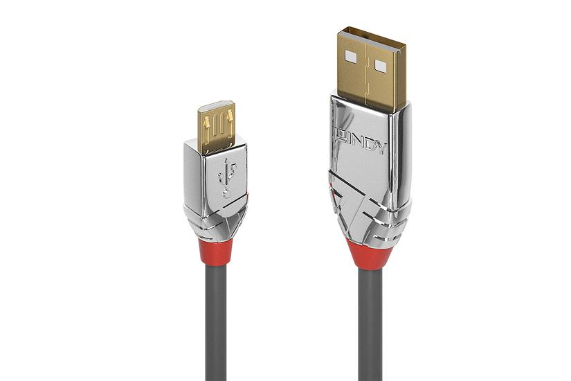 Lindy 36652 Usb-kabel Usb Usb Micro-usb Grå