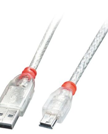 Lindy 41783 Usb-kabel Usb         Usb   Mini-usb   Transparent