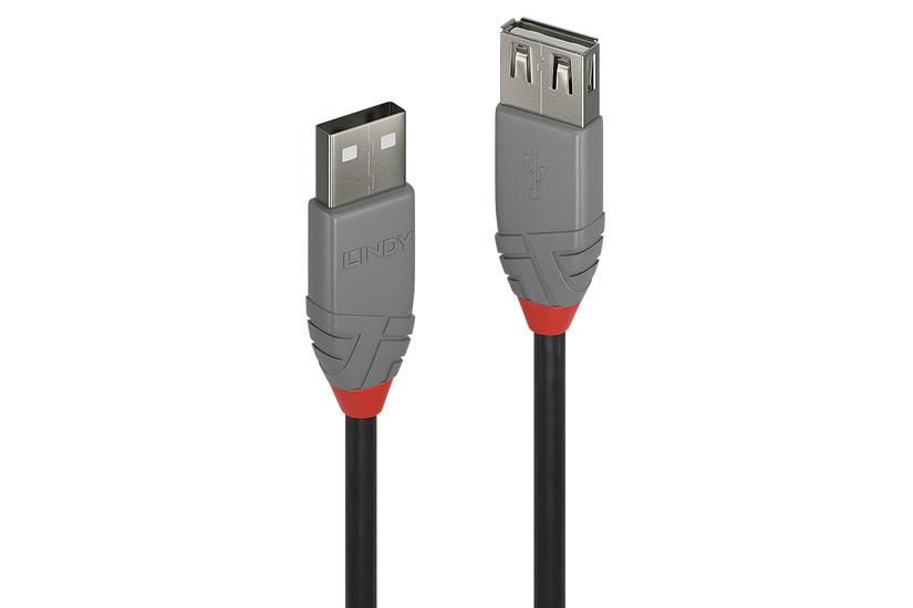 Lindy 36701 Usb-kabel Usb Usb Sort Grå