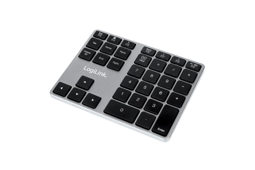 Logilink Id0187 Numerisk Tastatur Universel Bluetooth Aluminium Sort