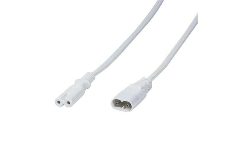 Logilink 2m Iec 60320-c8 Iec 60320-c7 Hvid C7 Forbinder C8 Forbinder