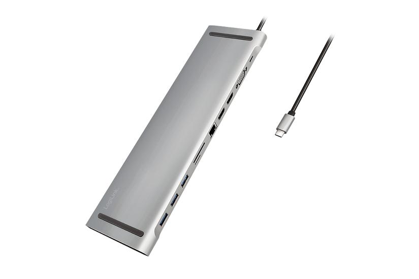 Logilink Ua0373 Dockingstation Ledningsført Usb Gen Gen Type- Aluminium