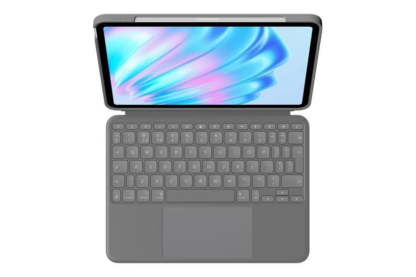 Logitech Combo Touch Tastatur Og Folio-kasse Med Trackpad Qwerty Uk Oxford-grå Indgangsudstyr