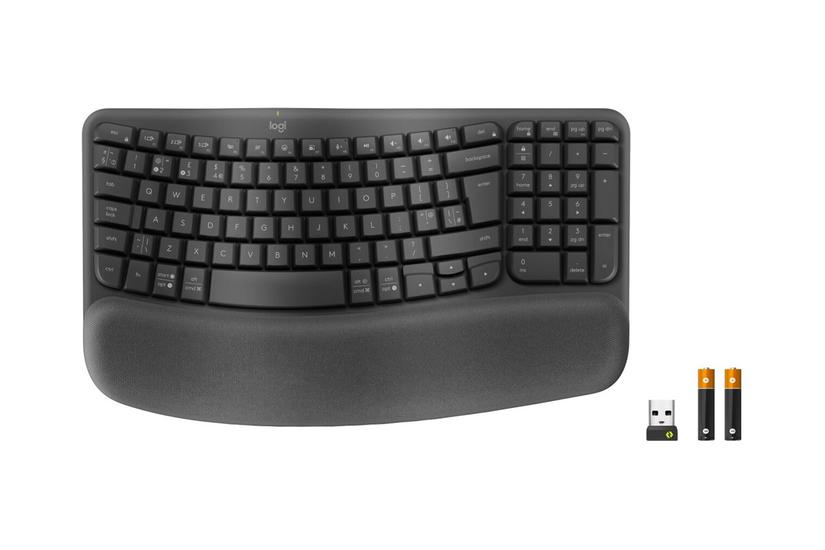 Logitech Ergo Series Wave Keys For Business Tastatur Qwerty Grafit Indgangsudstyr