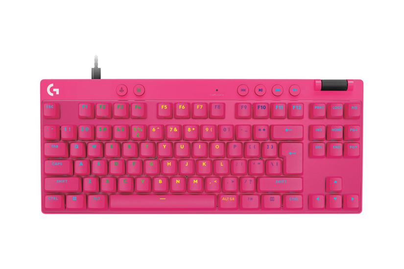 Logitech Pro Rapid Tastatur Tkl Qwerty Us International Pink Indgangsudstyr