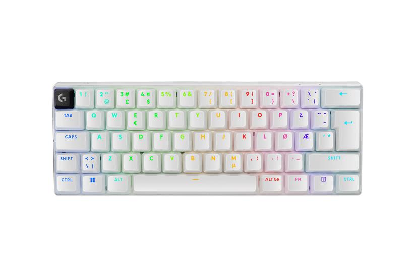 Logitech Pro 60 Tastatur 60 Tkl Qwerty Pan Nordic Hvid Indgangsudstyr