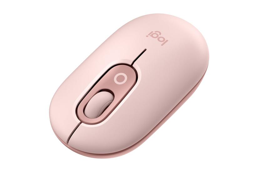 Logitech Pop Mus Brugerdefinerbar Emoji Optisk Knapper Trådløs Bluetooth Le Rose