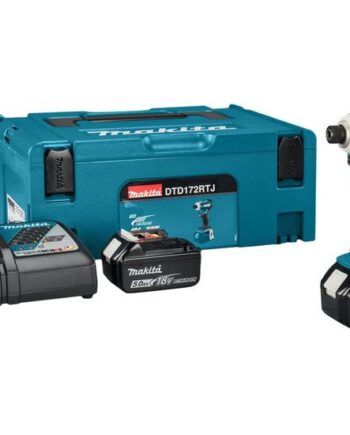 Makita Dtd172rtj Stødnøgle Ledningfri   Batterier  Inkluderet Oplader