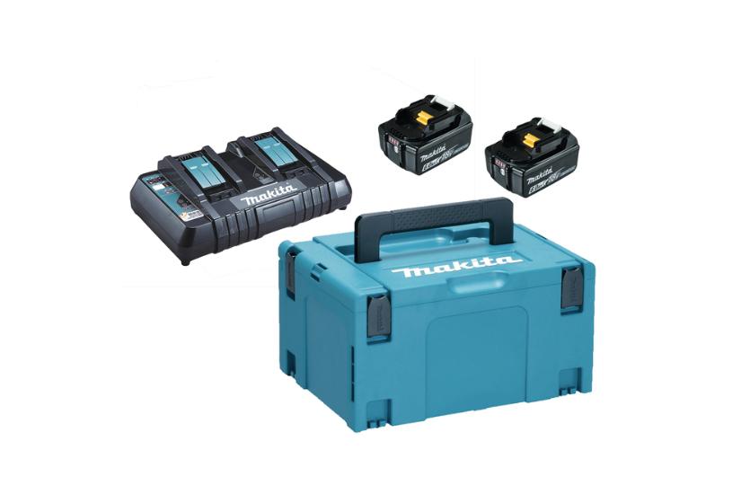 Makita Energy Kit 198077- 2x Bl1860b Dc18rd