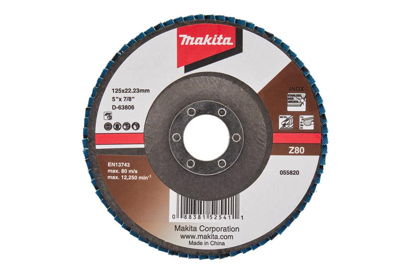Makita Flapdisk For Metal Rustfrit Stål Ikke-jernholdigt Metal Stå