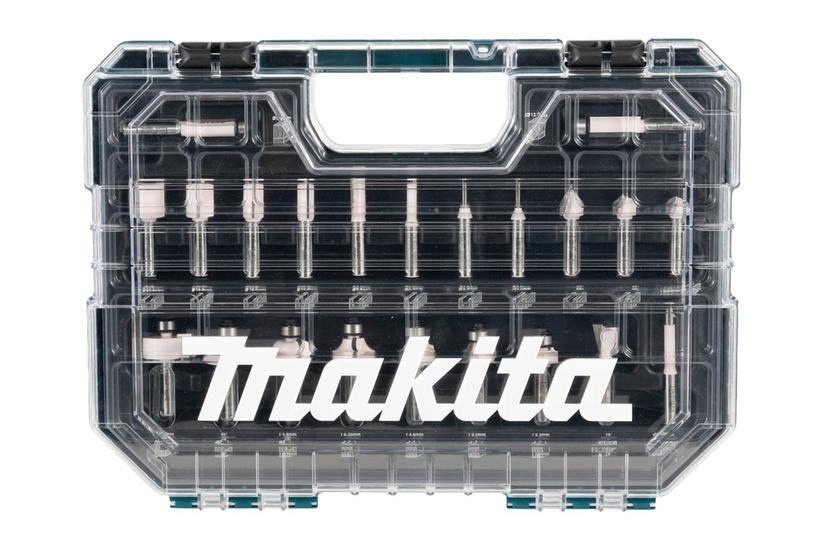 Makita Router-bitsæt For Træ 22 Stykker