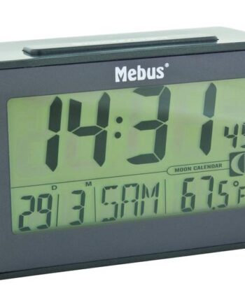 Mebus 51460 Vækkeur Digital Alarmur Anthracit