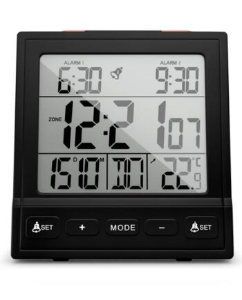 Mebus 25581 Vækkeur Digital Alarmur Sort