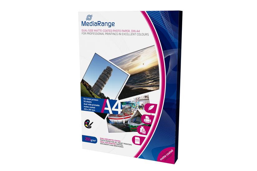Mediarange Fotopapir Mat 50 Ark A4 250