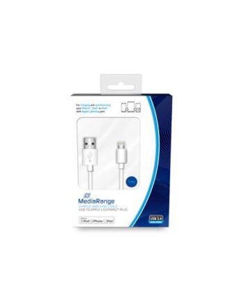 Mediarange Lade-   Datenkabel Usb     Auf Apple Lightning 1m