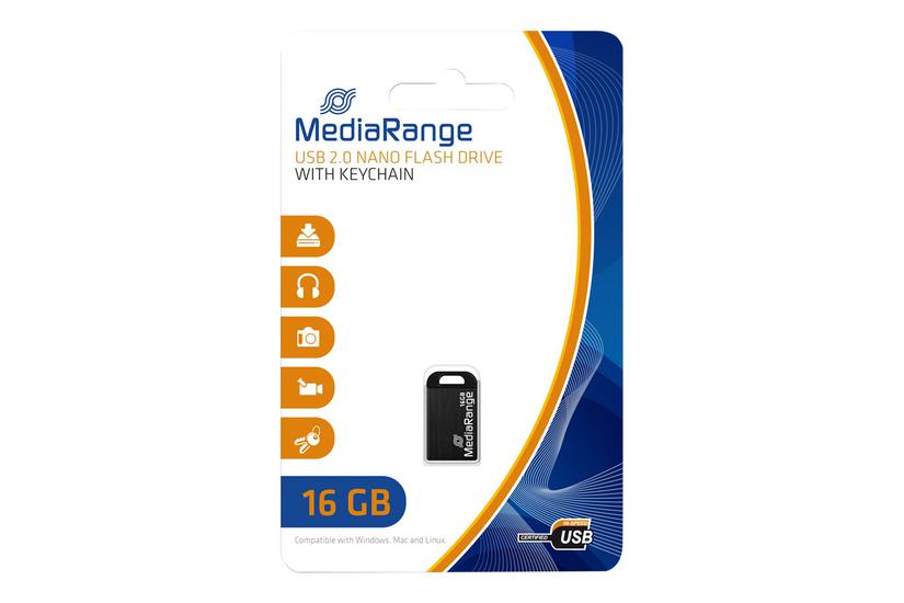Mediarange Nano Usb Flashdrive 16 Gb