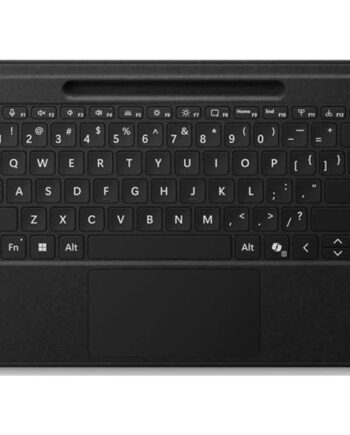 Microsoft Surface Pro Flex Keyboard Tastatur Med Accelerometer  Trackpad  Surface Slim Pen   Opbevaring Og Opladningsbakke Sort Indgangsudstyr