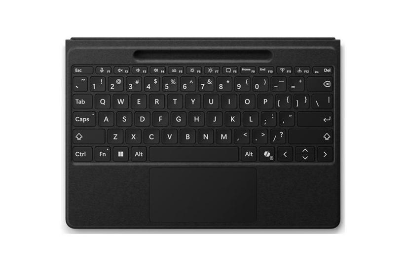 Microsoft Surface Pro Flex Keyboard Tastatur Med Accelerometer Trackpad Surface Slim Pen Opbevaring Og Opladningsbakke Sort Indgangsudstyr