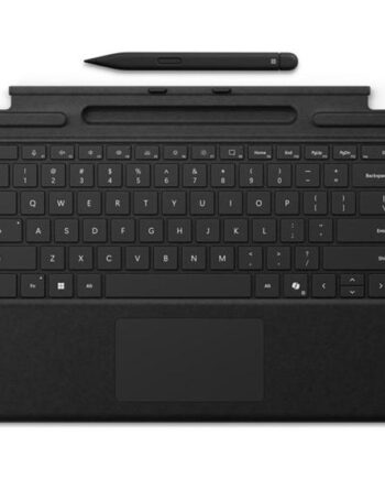Microsoft Surface Pro Flex Keyboard Tastatur Med Accelerometer  Trackpad  Surface Slim Pen   Opbevaring Og Opladningsbakke Sort Med Slim Pen   Indgangsudstyr