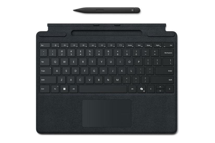 Microsoft Surface Pro Keyboard For Business Tastatur Med Penneopbevaring Med Accelerometer Touchpad Qwerty Uk Sort Med Slim Pen Indgangsudstyr