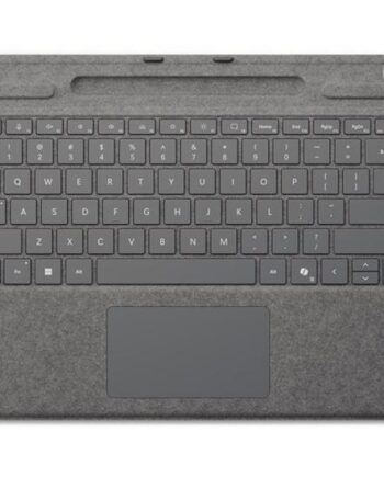 Microsoft Surface Pro Keyboard Tastatur Med Trackpad  Accelerometer  Surface Slim Pen   Opbevaring Og Opladningsbakke Platinum Indgangsudstyr