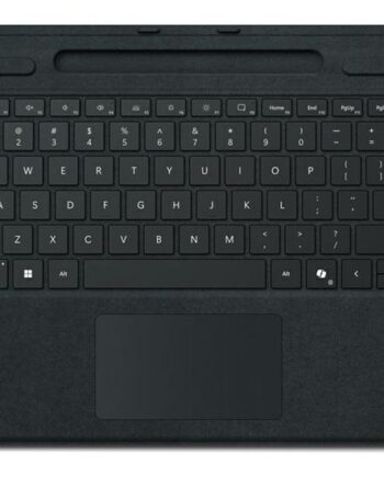 Microsoft Surface Pro Keyboard Tastatur Med Trackpad  Accelerometer  Surface Slim Pen   Opbevaring Og Opladningsbakke Qwerty Holland Sort Indgangsudstyr