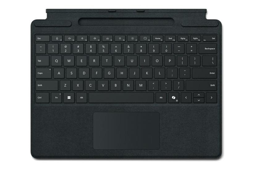 Microsoft Surface Pro Keyboard Tastatur Med Trackpad Accelerometer Surface Slim Pen Opbevaring Og Opladningsbakke Qwerty Holland Sort Indgangsudstyr