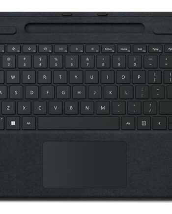 Microsoft Surface Pro Signature Keyboard Tastatur Med Accelerometer  Touchpad  Surface Slim Pen   Opbevaring Og Opladningsbakke Qwertz Tysk Sort Indgangsudstyr