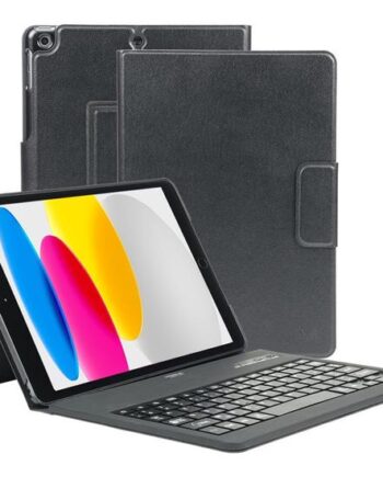 Mobilis Origine Tastatur Og Folio-kasse  Folio-beskyttende Etui  Azerty Fransk Sort Indgangsudstyr