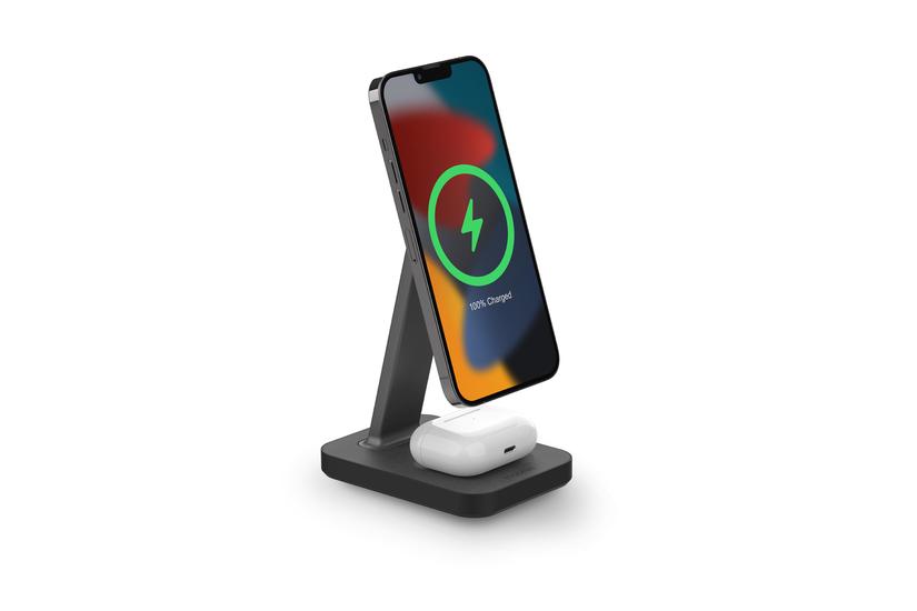 Mophie 401309751 Oplader Til Mobil Enhed Headset Smartphone Sort Vekselstrøm Trådløs Opladning Hurtig Opladning Indendørs