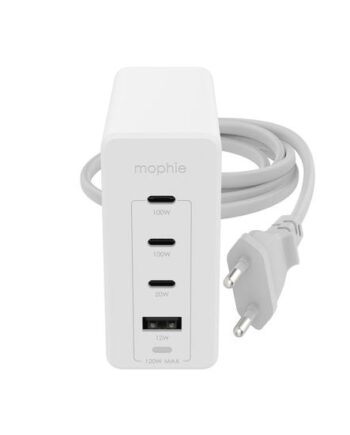 Mophie 409909309 Oplader Til Mobil Enhed Laptop  Smartphone  Tablet Hvid Vekselstrøm Hurtig Opladning Indendørs