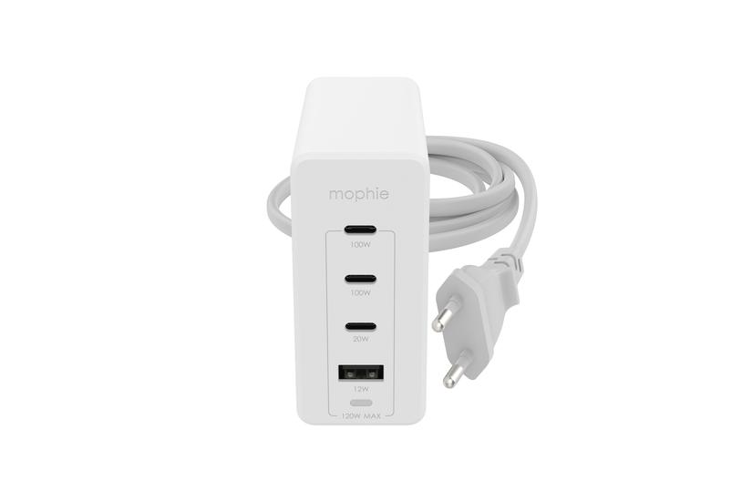 Mophie 409909309 Oplader Til Mobil Enhed Laptop Smartphone Tablet Hvid Vekselstrøm Hurtig Opladning Indendørs