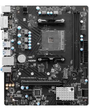Msi B450m-  Pro Max Ii Bundkort Micro Atx Socket Am4 Amd B450