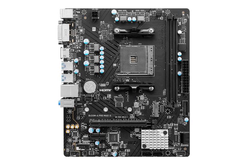 Msi B450m- Pro Max Ii Bundkort Micro Atx Socket Am4 Amd B450
