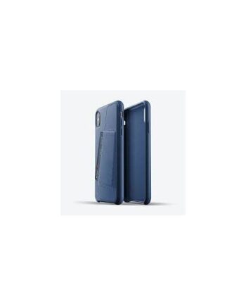 Mujjo Full Leather Wallet Case For Iphone Xs Max Monaco Blue
