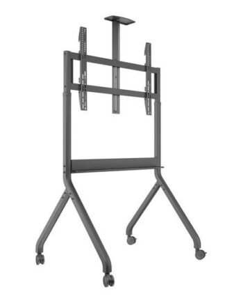 Multibrackets   Collaboration Floorstand Vogn Med Hjul For Fjernstyring Til Videokonferencesystem Mørk Antracitgrå
