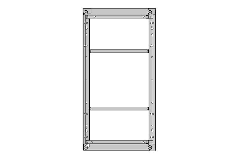 Multibrackets Pro Series Oh55f - Indelukke For Digital Skiltning Lcd-panel Sort