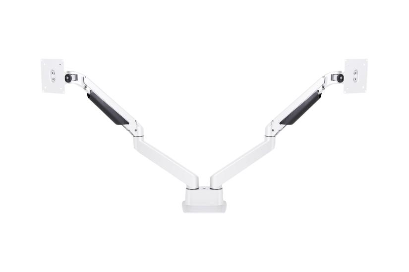 Multibrackets Vesa Gas Lift Arm Dual Side By Side Stativ Justerbar Arm For Lcd Displays Hvid