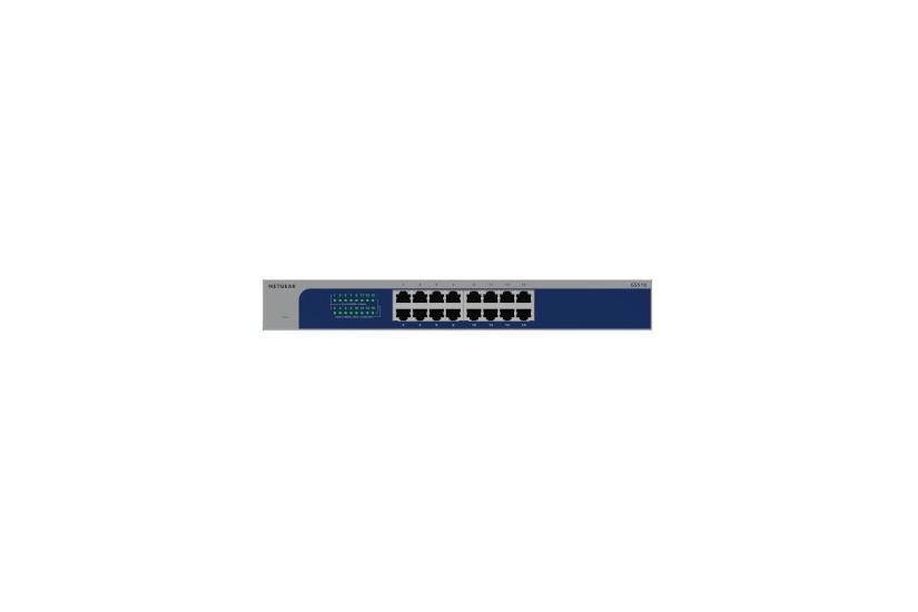 Netgear Gs516 V3 Switch 16 Porte Ikke Administreret Monterbar På Stativ