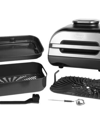 Ninja Grill Foodi Max Ag551eu Grill Og Airfryer   8l Sort Sølv