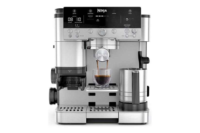 Ninja Luxe Café Premier Es601eu Automatisk Kaffemaskine Med Mælkeskummer Sølv