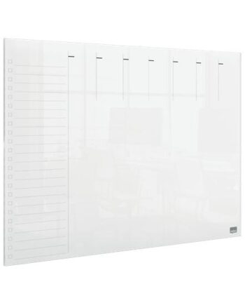 Nobo Transparent Akryl Mini Whiteboard Ugentlig Planner Til Skrivebordet Eller Vægmonteret  A3