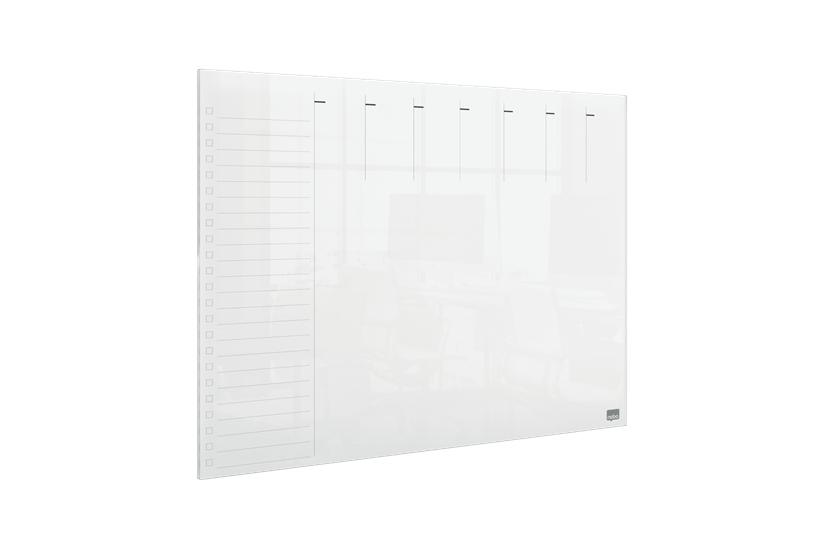Nobo Transparent Akryl Mini Whiteboard Ugentlig Planner Til Skrivebordet Eller Vægmonteret A3