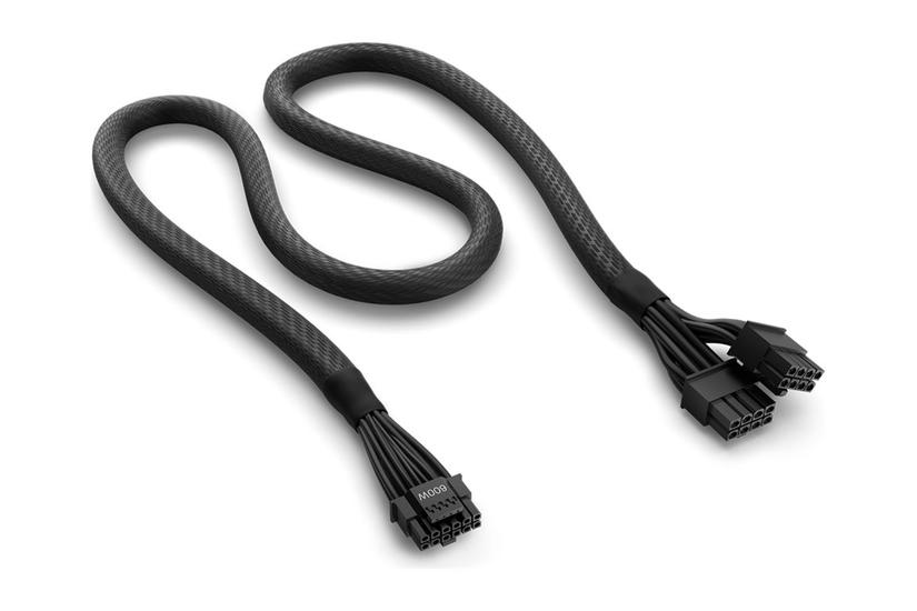 Nzxt 12vhpwr Adapter Cable Strømkabel 16-pin Pci-strøm Til Pin Pcie-strøm 65 Cm