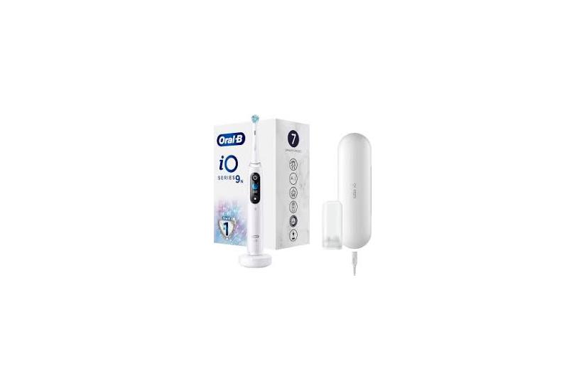Oral- Io Series 9n White Alabaster Mit Extra Aufsteckbürste Elektrische Zahnbürste