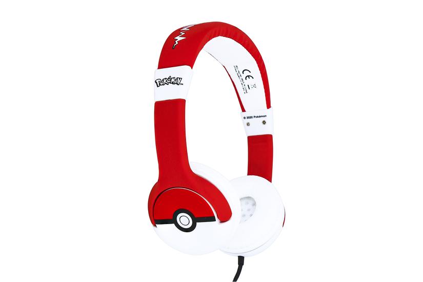 Otl Technologies Pokémon Pokéball Hovedtelefoner Ledningsført Headset Musik Sort Rød Hvid