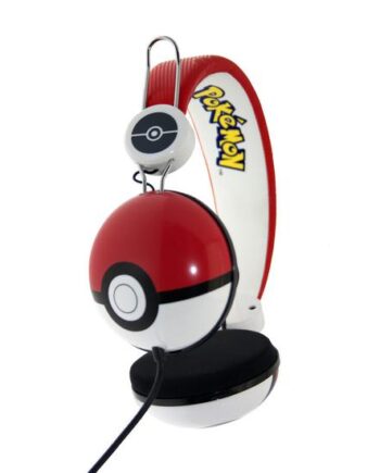 Otl Technologies Pokémon Pokeball Hovedtelefoner Ledningsført Headset Musik Sort  Rød  Hvid