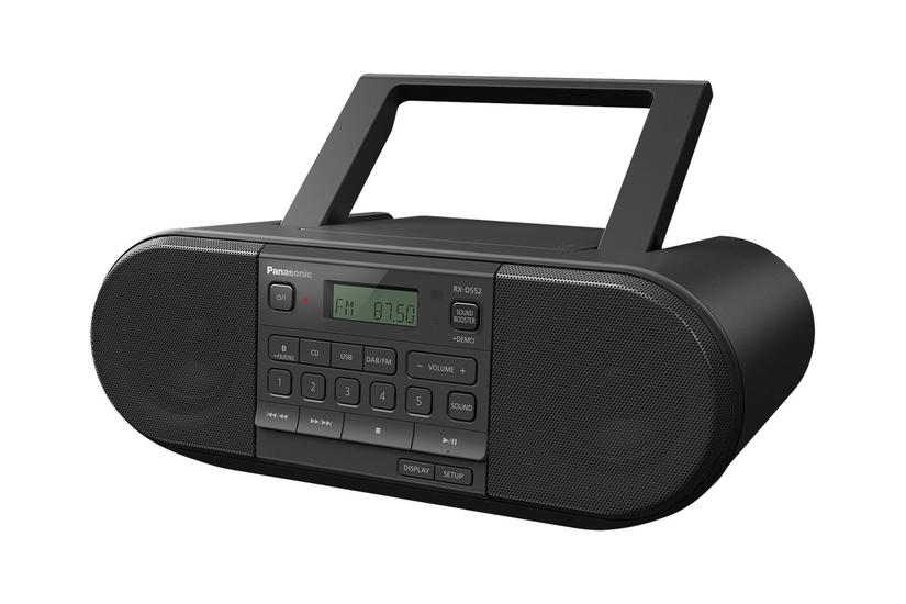 Panasonic-rx-d552 Dab Bærbar Radio Cd Usb-vært Bluetooth
